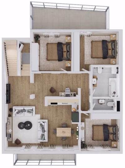 Ενοικιάζεται Διαμέρισμα 104 τ.μ